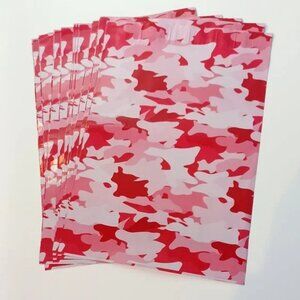30 Poly Mailers/shipping Bags/ 30 Thank you Stickers - Pink Camo